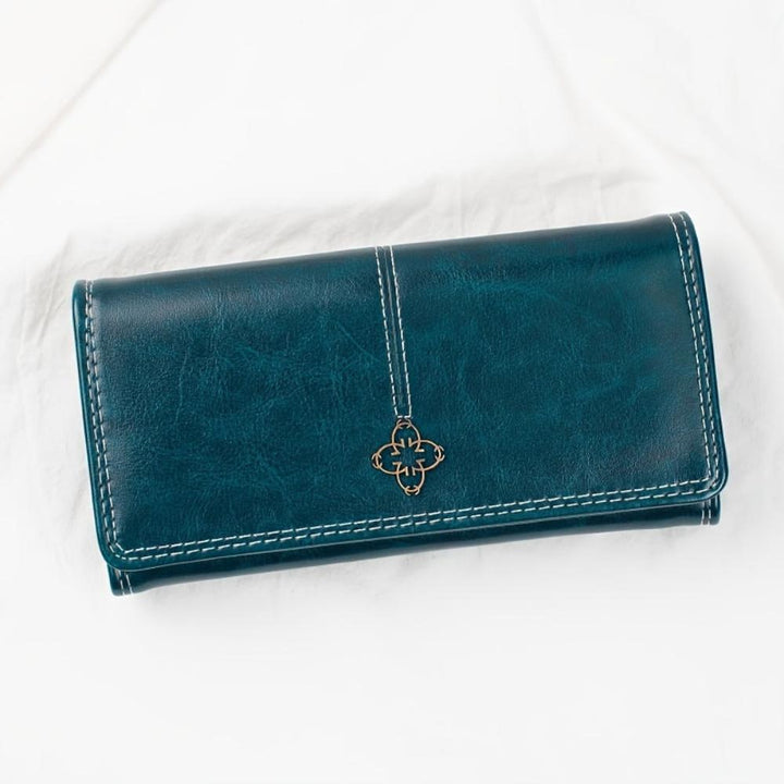 Evelina | Cartera larga de cuero