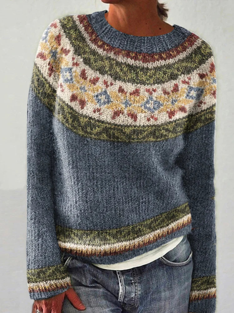Amalia | Sweater Nórdico Heritage de Tacto Suave