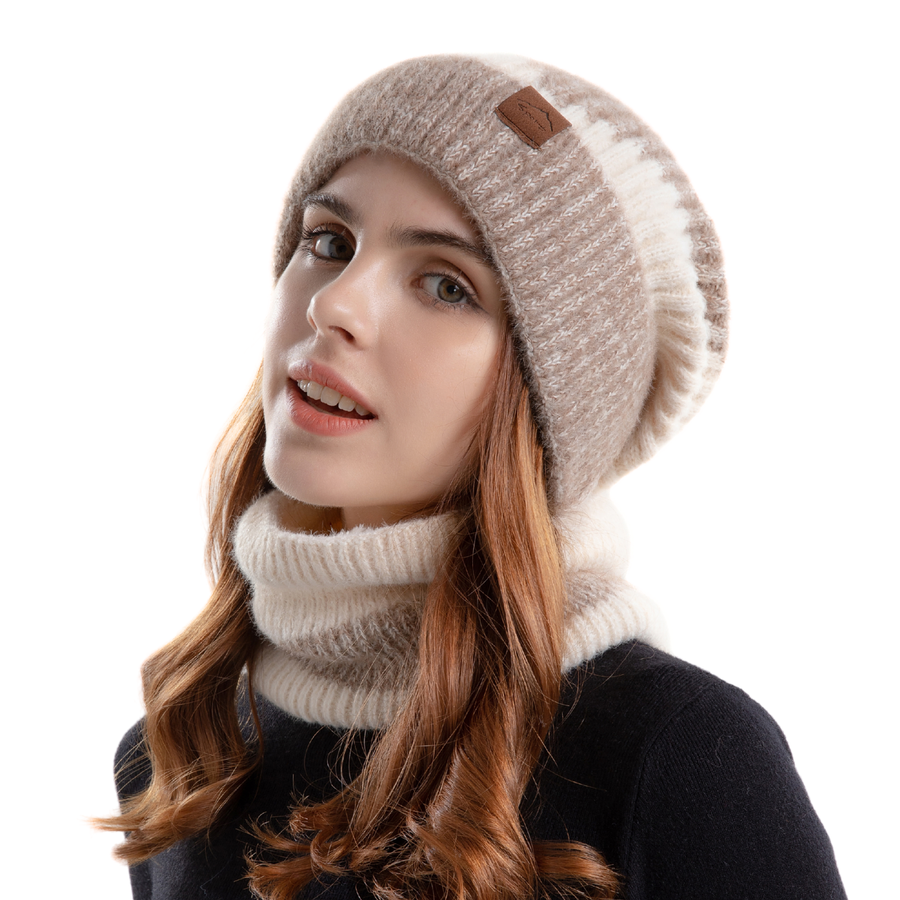 Nina | Gorro y Cuello Tejido en Conjunto