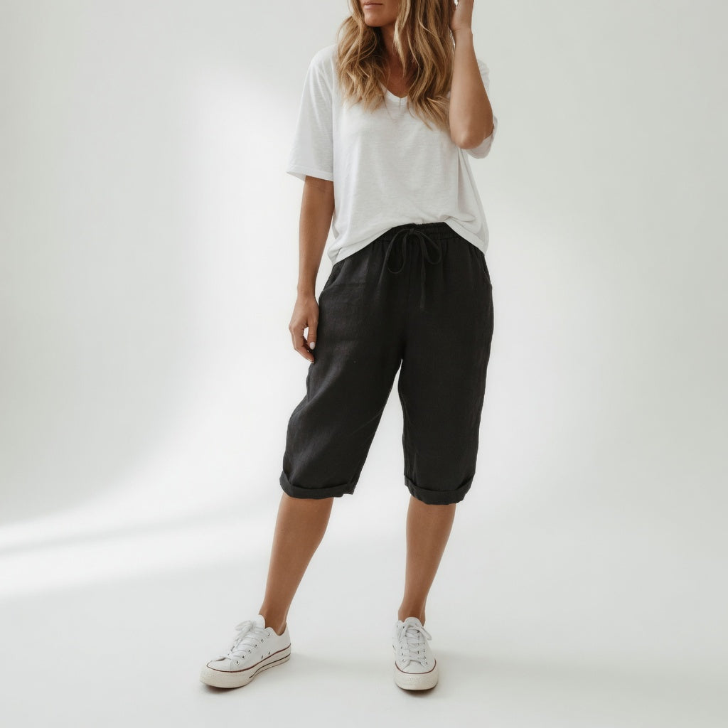 Fernande™ — Bermuda 100% algodón estilo casual de verano