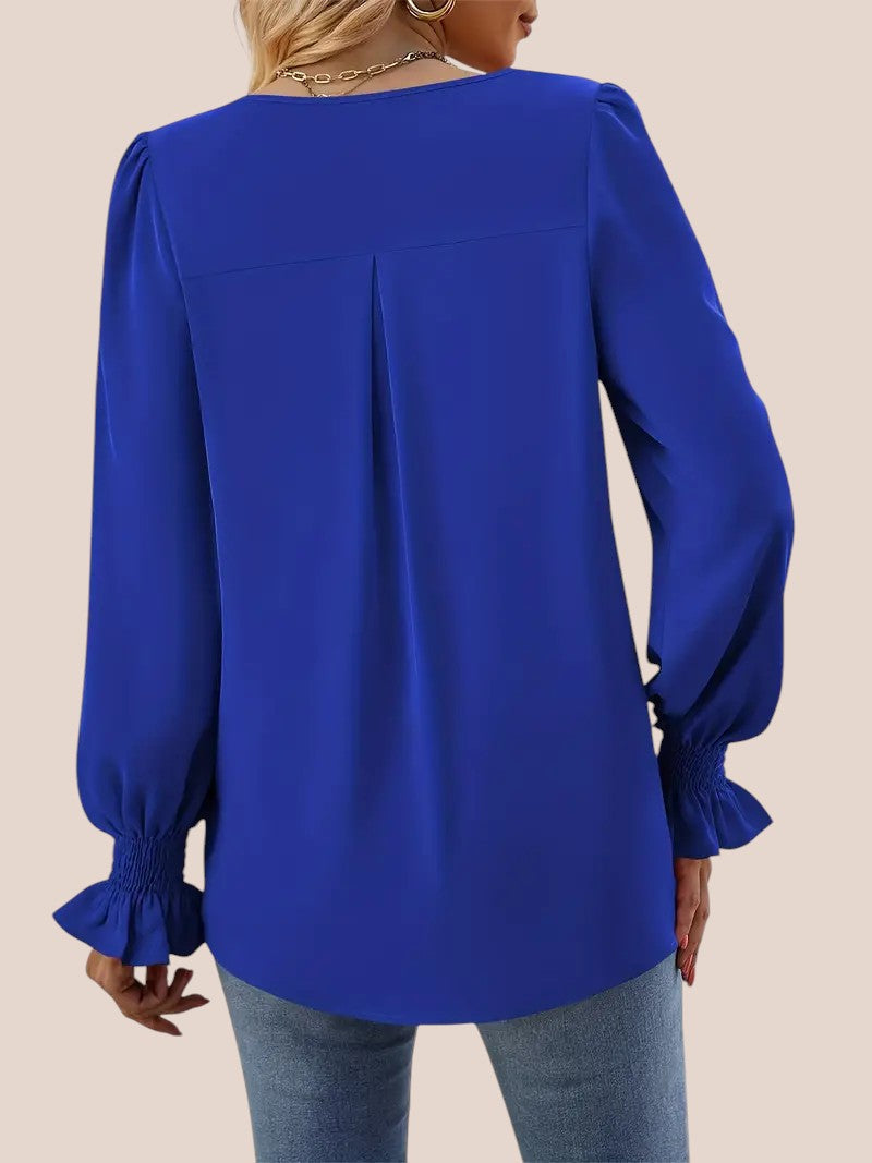 Mira | Blusa Elegante con Escote Corazón