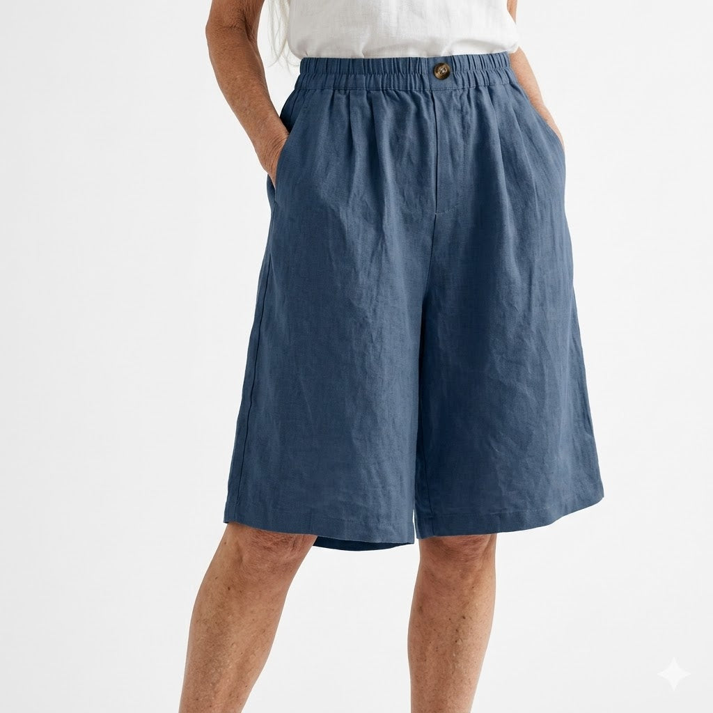 Wandeline™ — Pantalones cortos anchos con cintura elástica, confort de verano natural