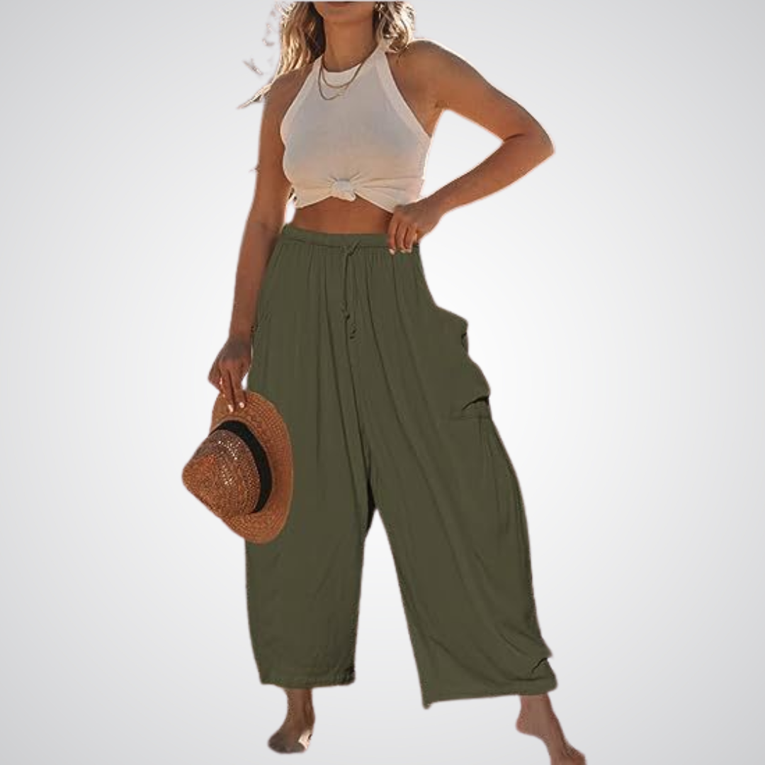 LYNNA™ – Pantalones Cómodos de Pierna Ancha