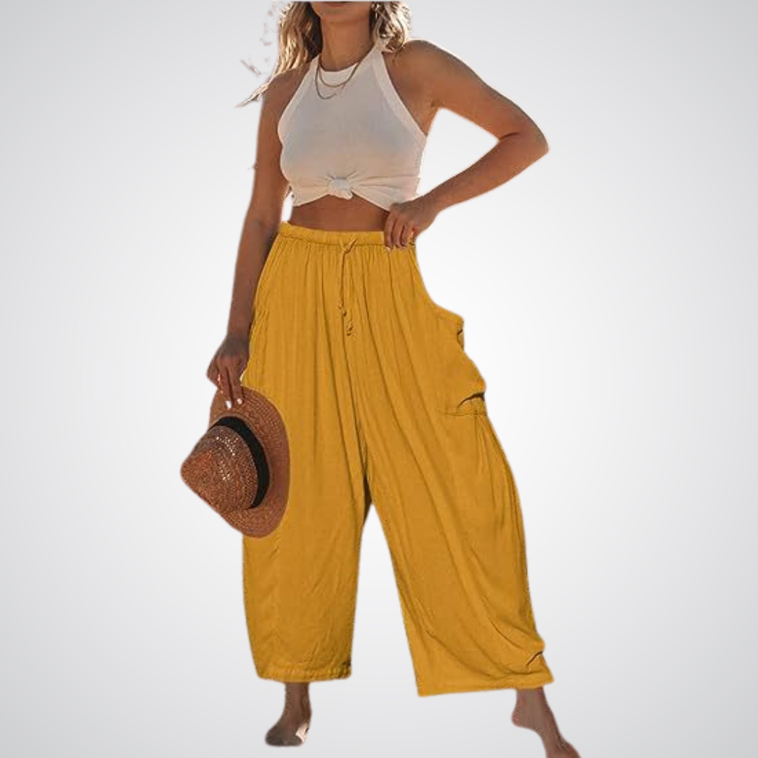 LYNNA™ – Pantalones Cómodos de Pierna Ancha
