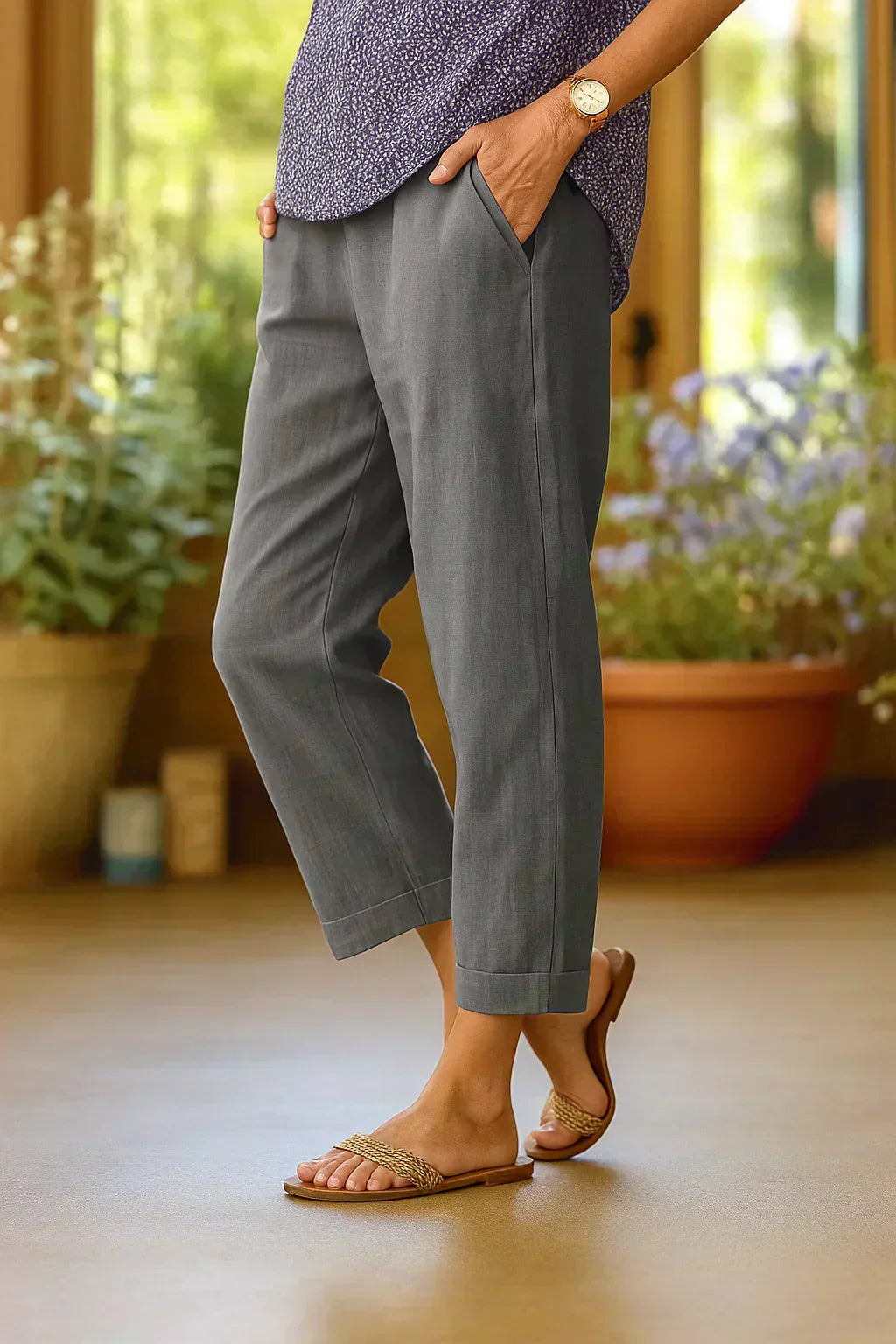 Sylara™ | Pantalones de Lino Frescos