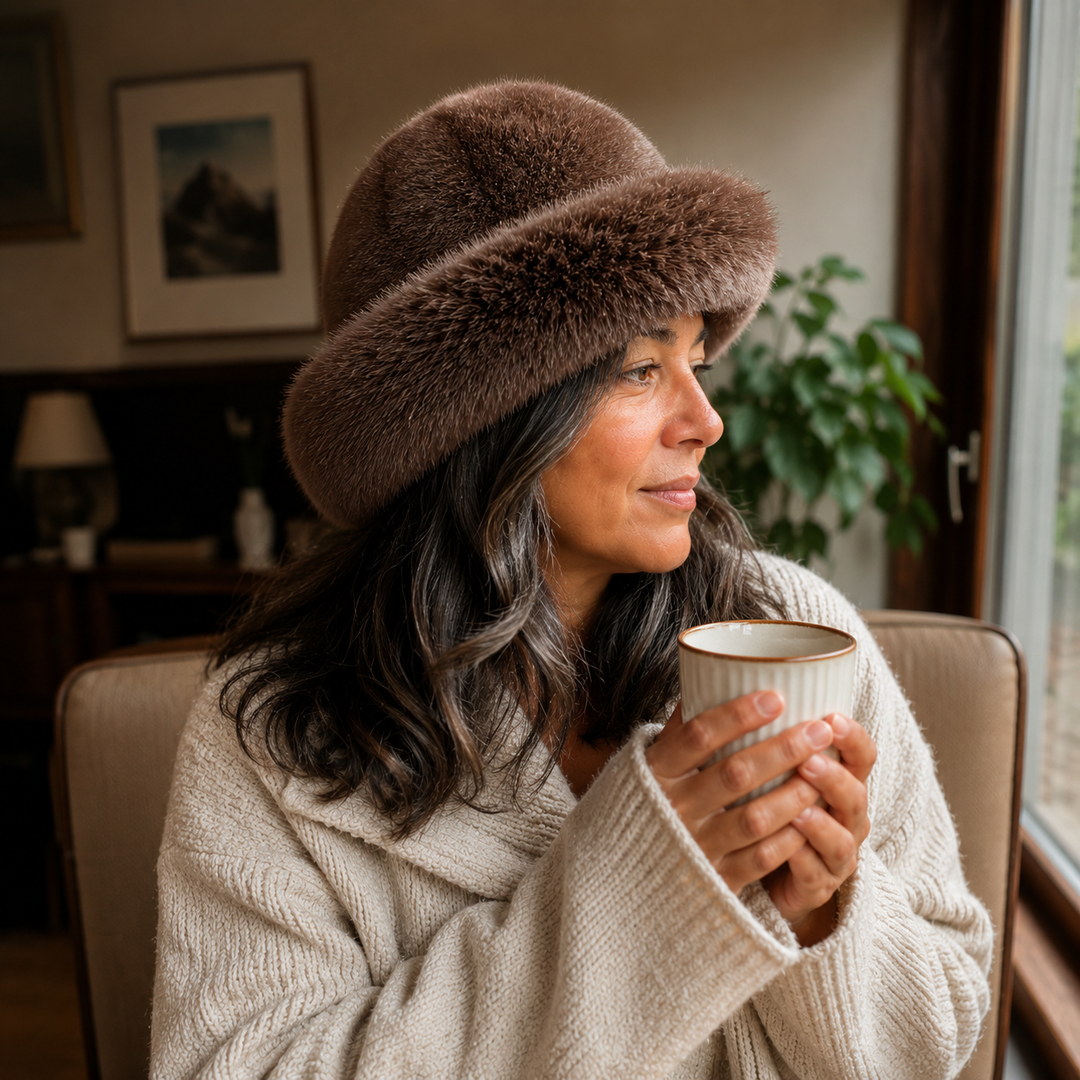 Nivara | Sombrero elegante de textura suave tipo visón