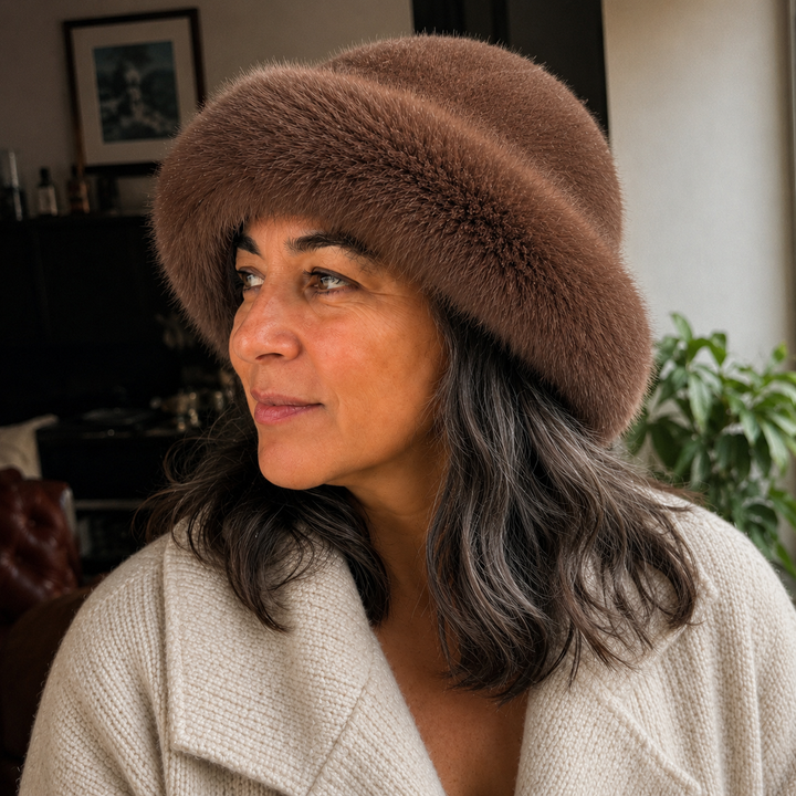 Nivara | Sombrero elegante de textura suave tipo visón