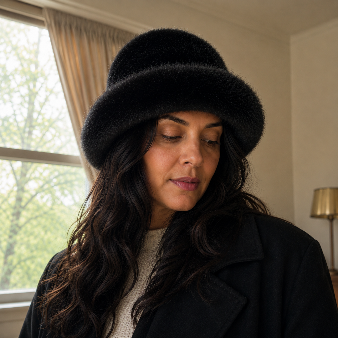Nivara | Sombrero elegante de textura suave tipo visón