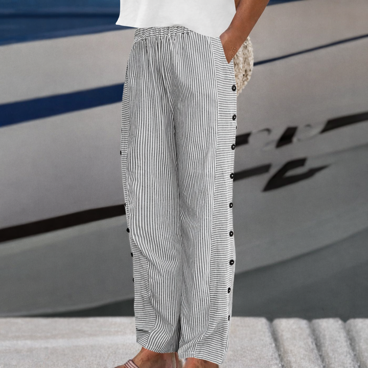 Sabrina | Pantalón Rayado con Botones