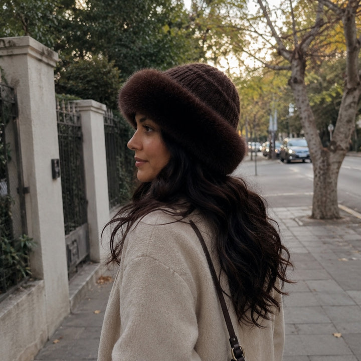 Nivara | Sombrero elegante de textura suave tipo visón