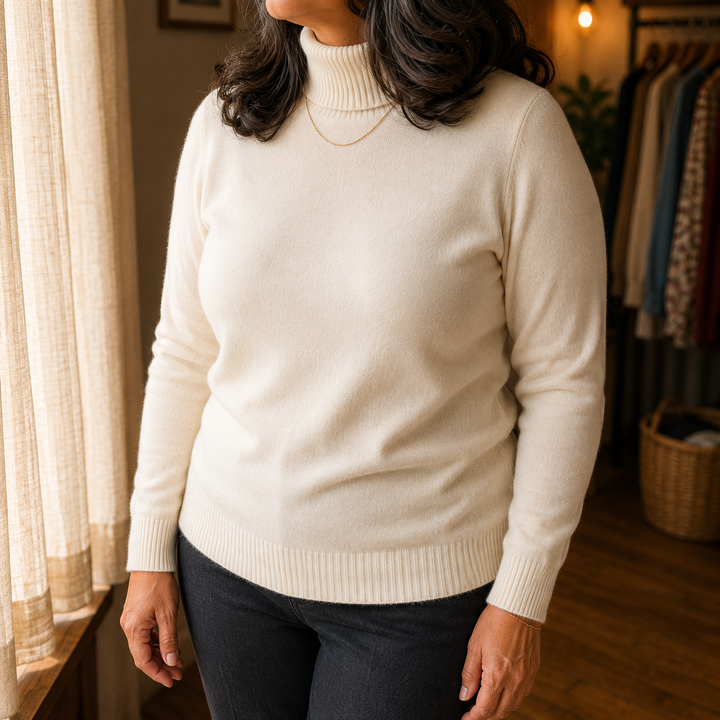 Alisa | Suéter Cuello Alto en Lana Merino
