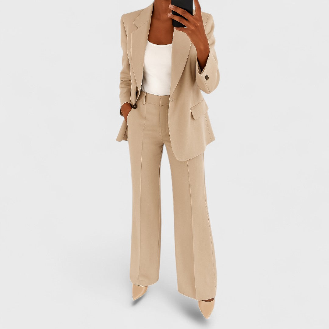 Perla | Traje de Chaqueta y Pantalón Ancho