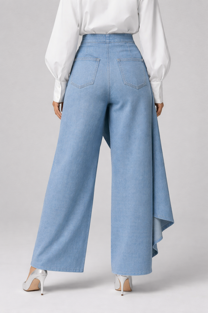 Fernanda| Pantalones de cintura alta y pernera ancha