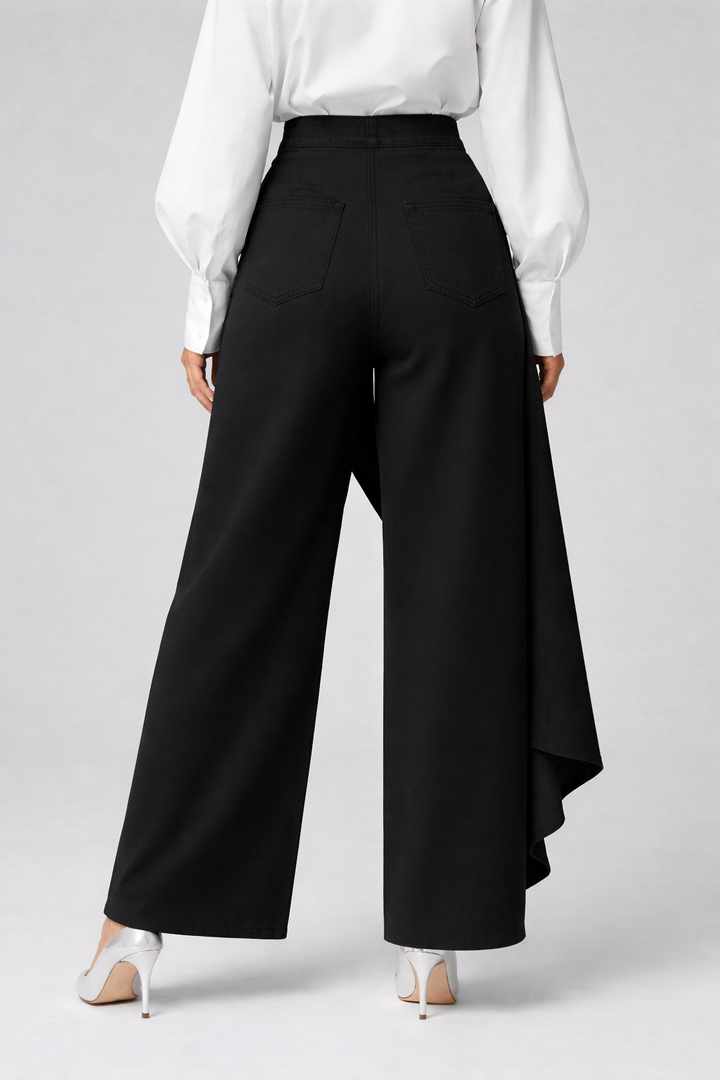 Fernanda| Pantalones de cintura alta y pernera ancha
