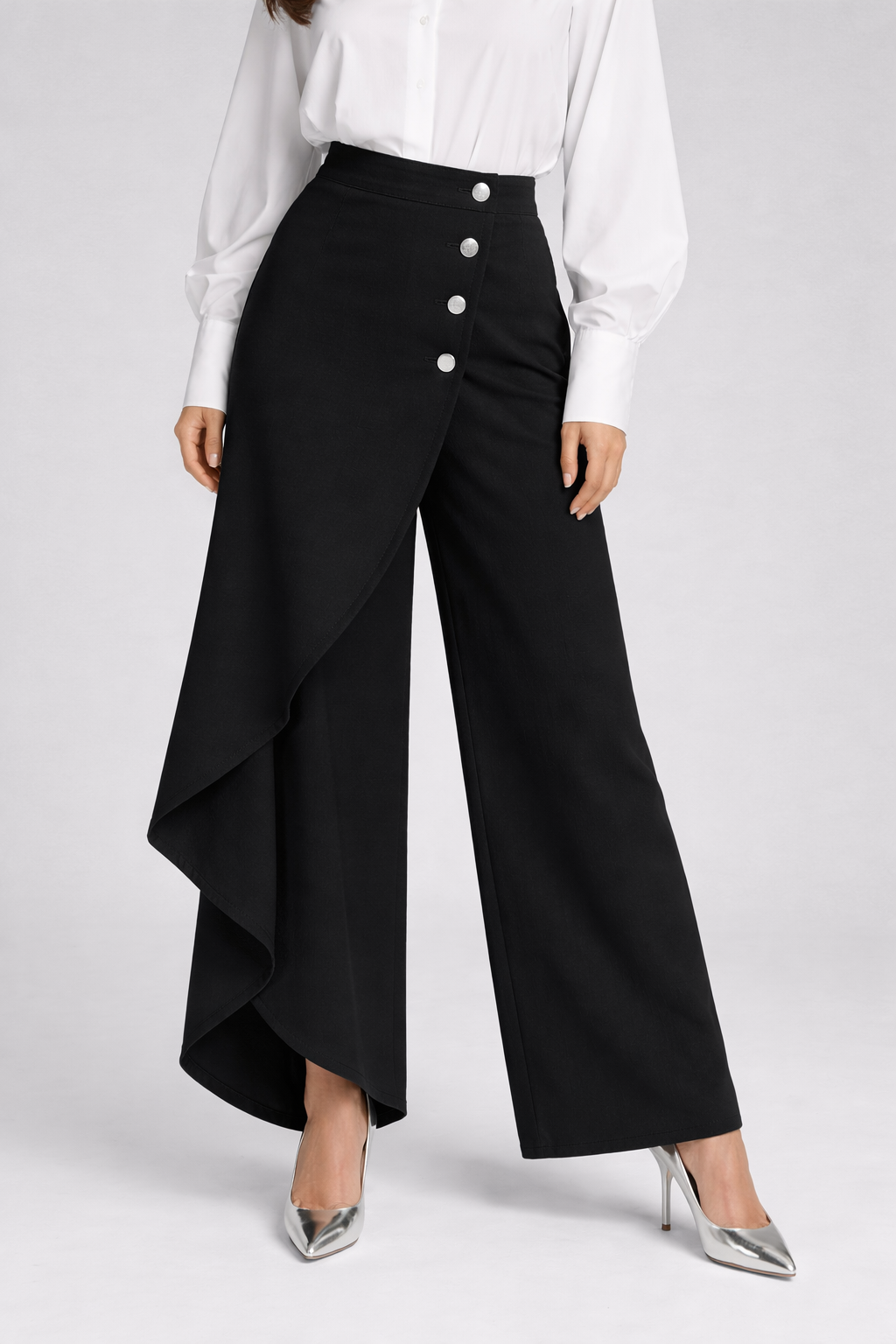 Fernanda| Pantalones de cintura alta y pernera ancha