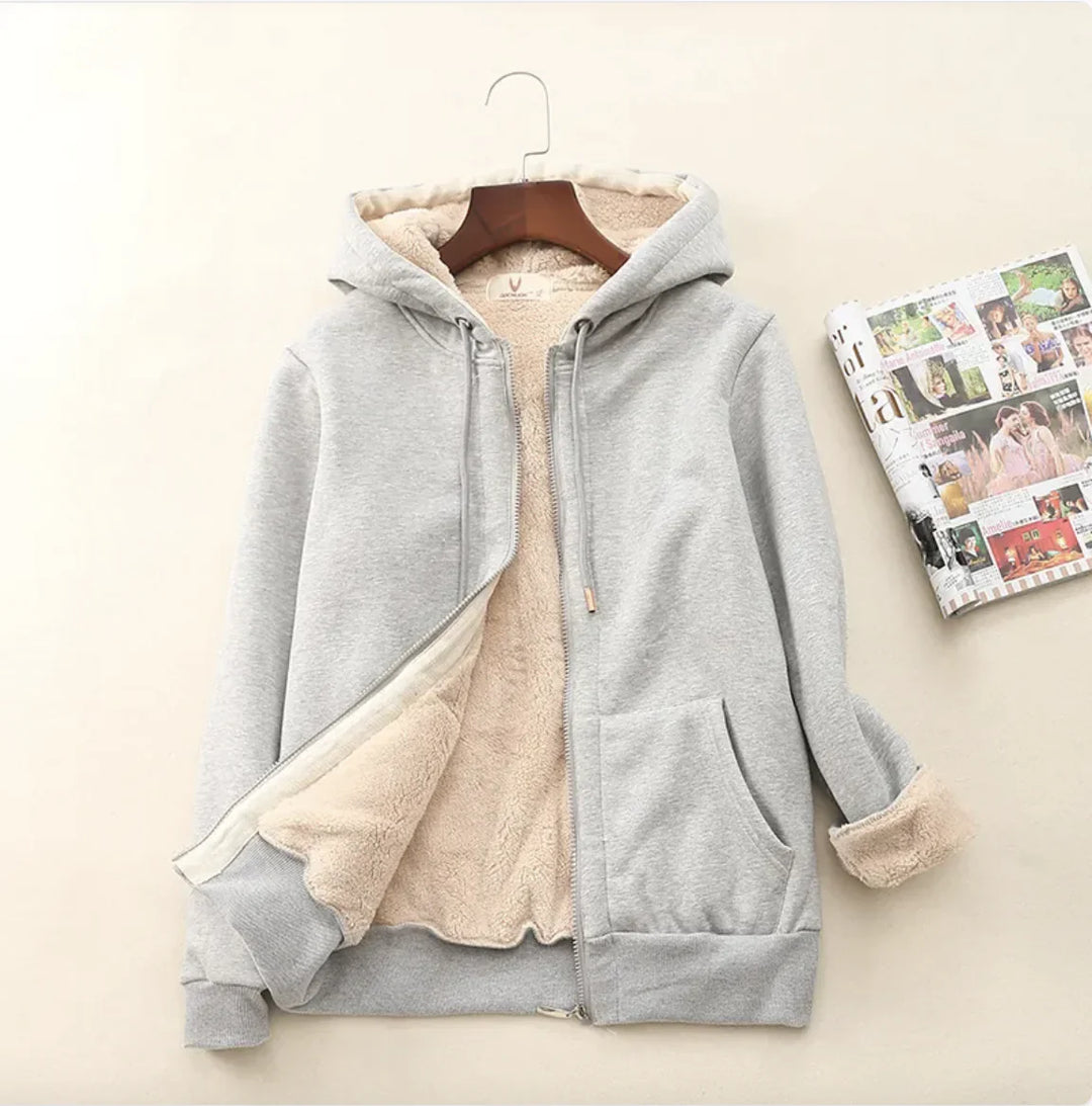 Vera | Chaqueta con Capucha y Forro Cálido