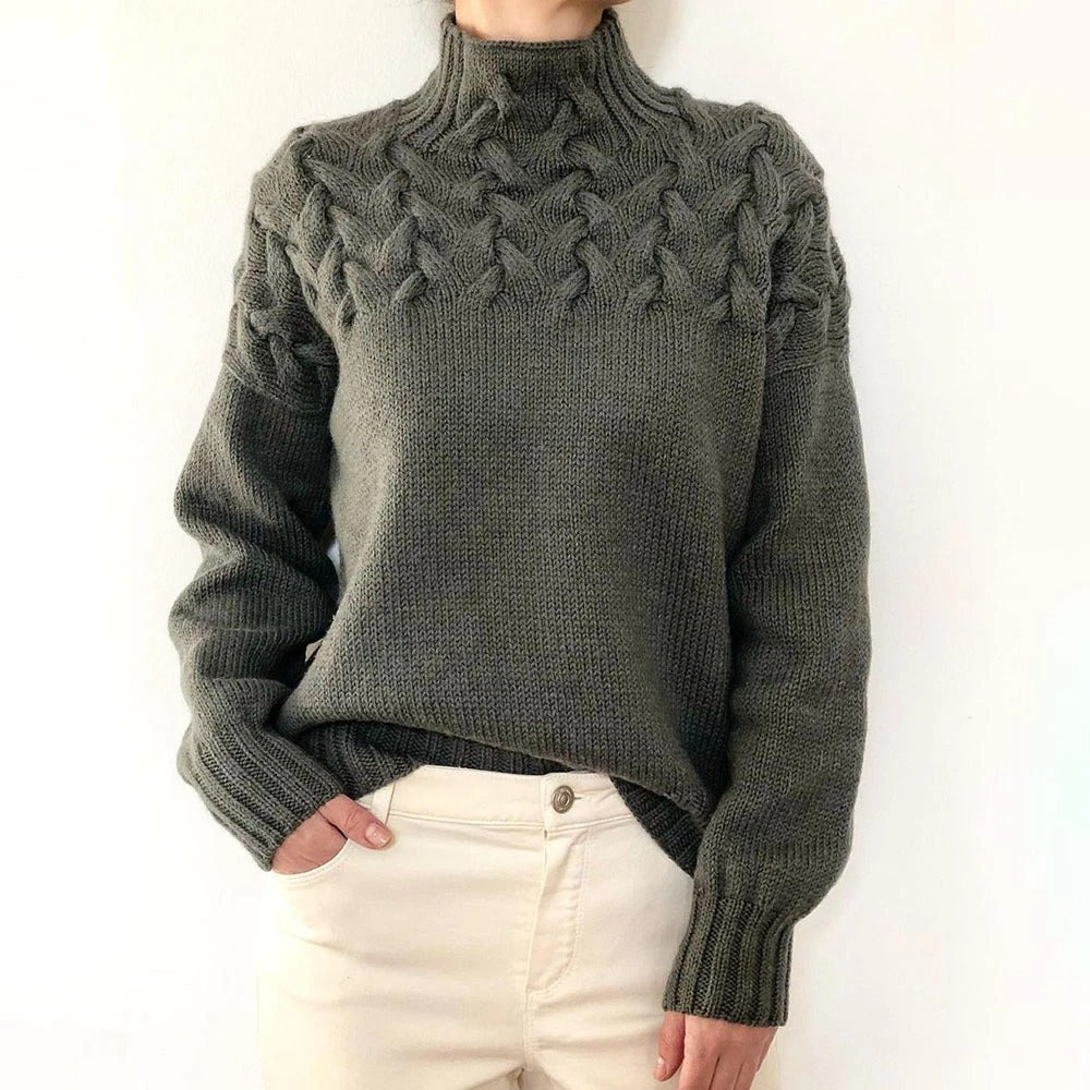 Loretta | Sweater Suave y Envolvente con Cuello Alto