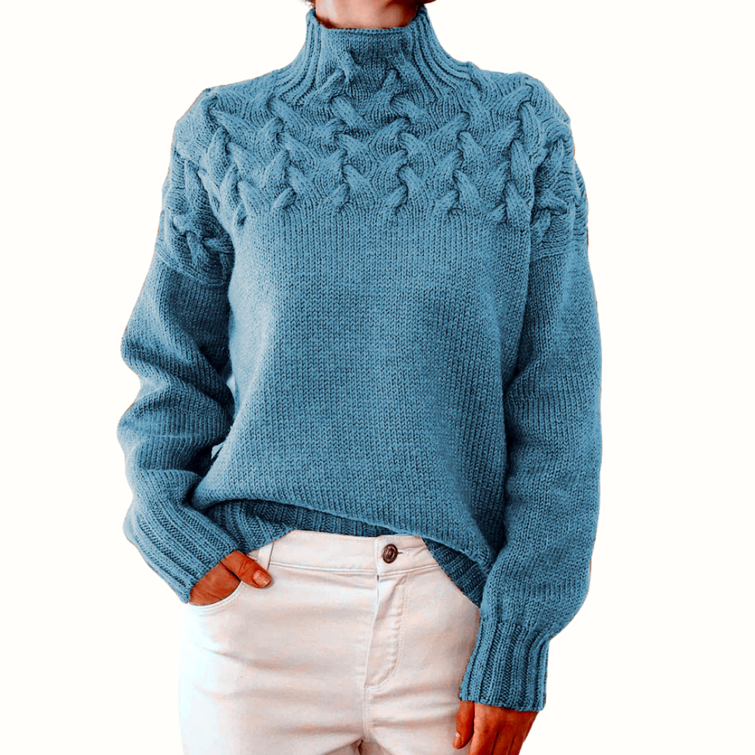 Loretta | Sweater Suave y Envolvente con Cuello Alto