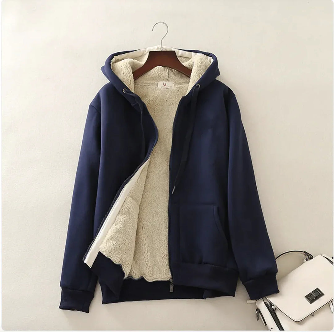 Vera | Chaqueta con Capucha y Forro Cálido
