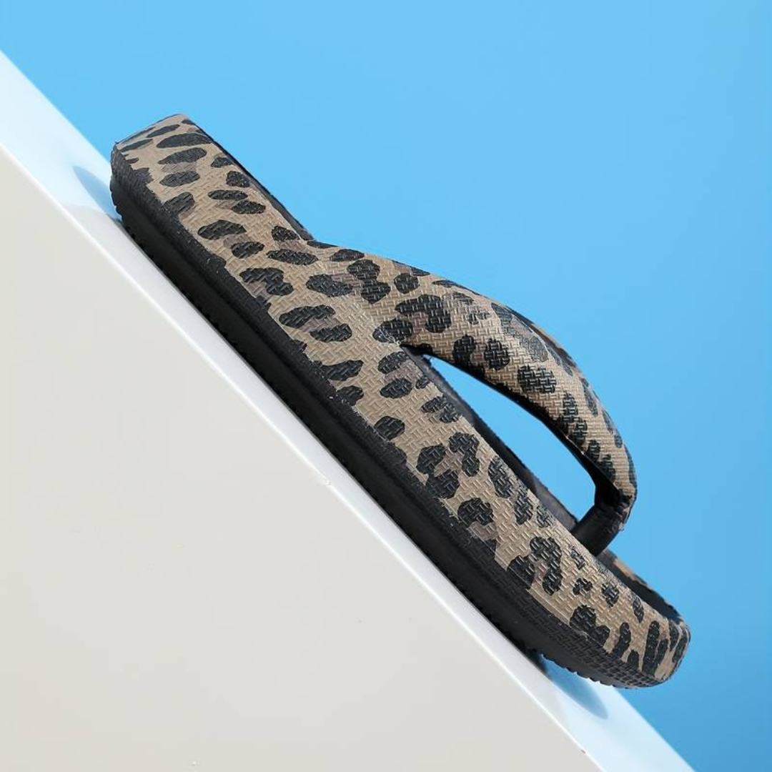 CHANCLAS ERGONÓMICAS PARA PLAYA Y RELAX MOTEADA