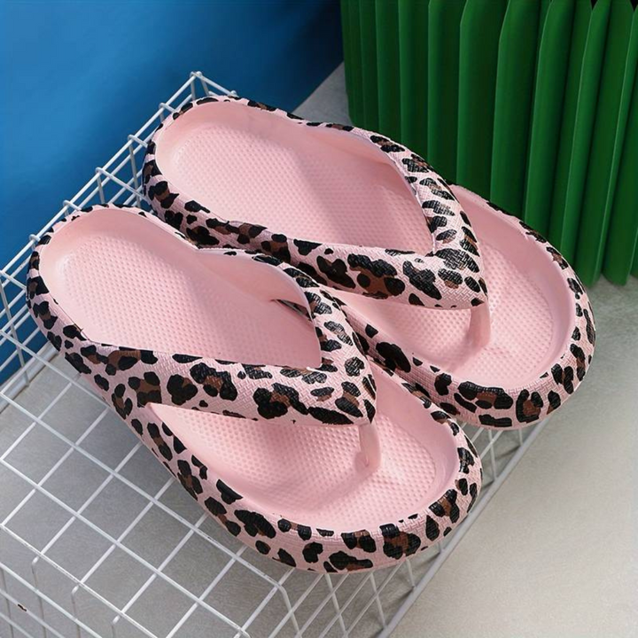 CHANCLAS ERGONÓMICAS PARA PLAYA Y RELAX MOTEADA