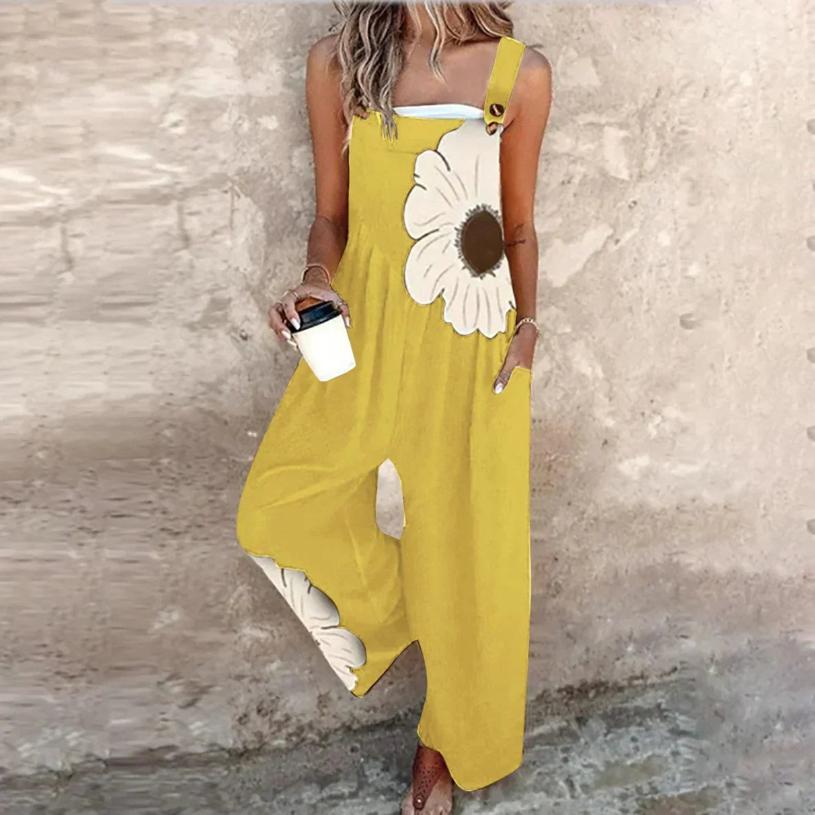 Peto Negro con Margarita Blanca Grande