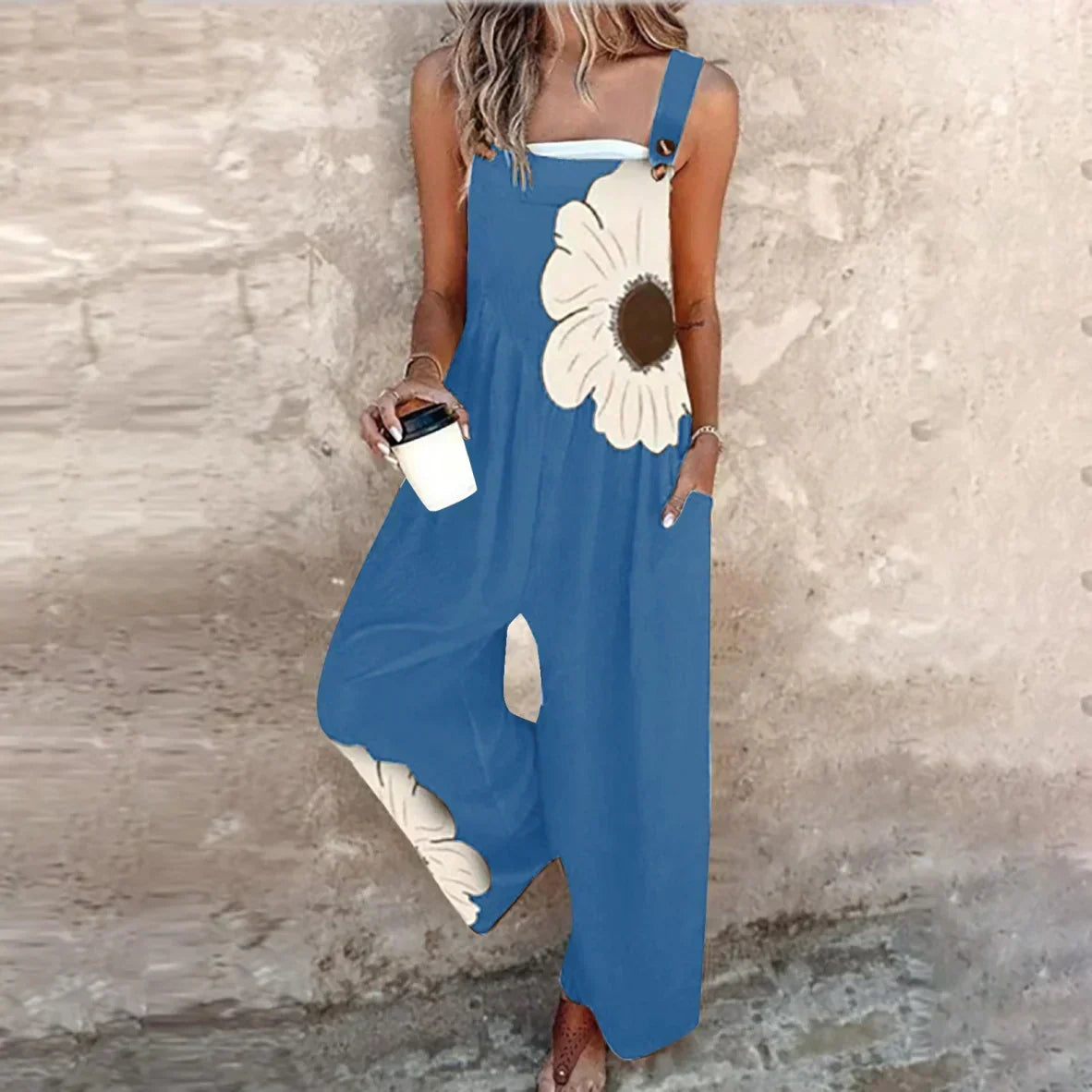 Peto Negro con Margarita Blanca Grande