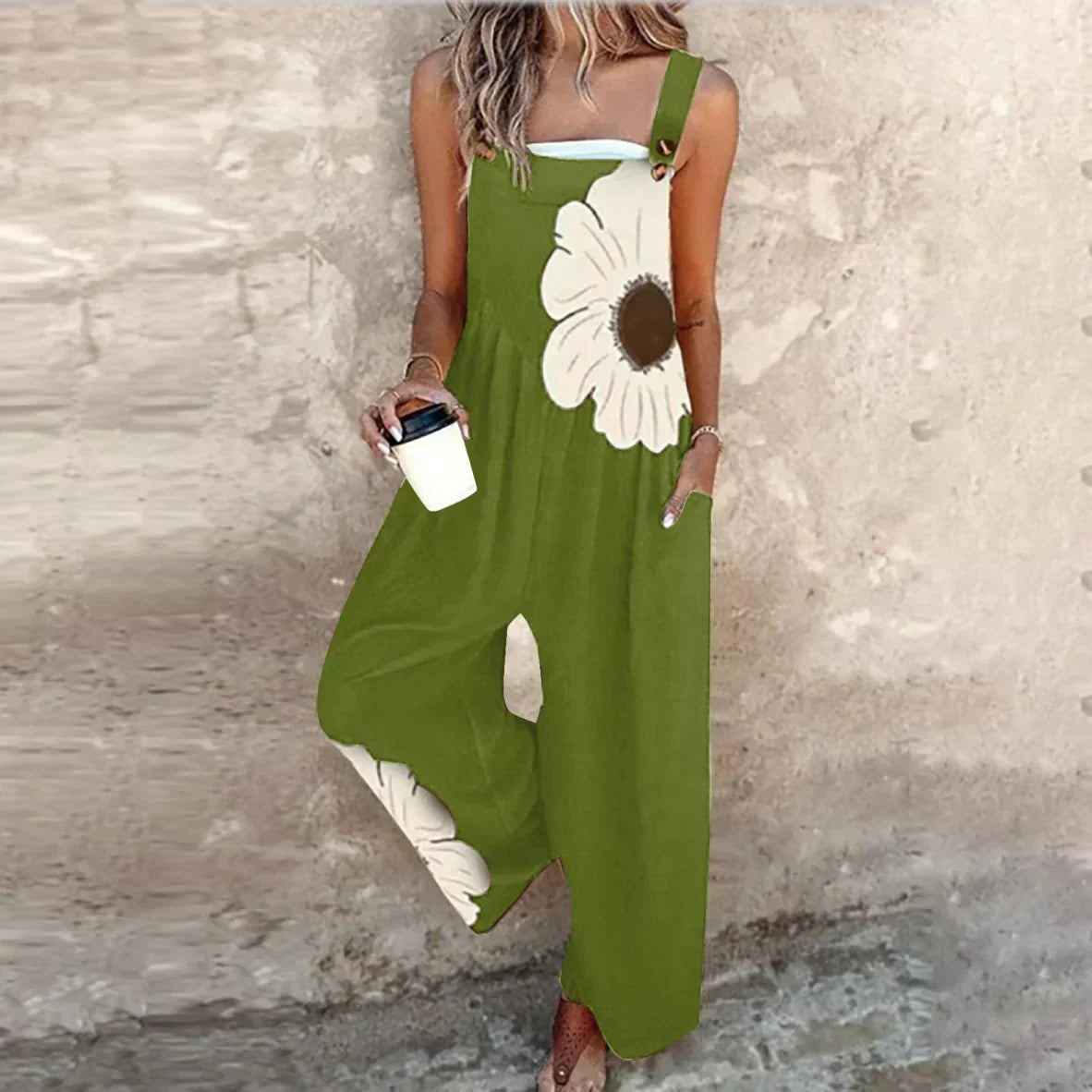 Peto Negro con Margarita Blanca Grande