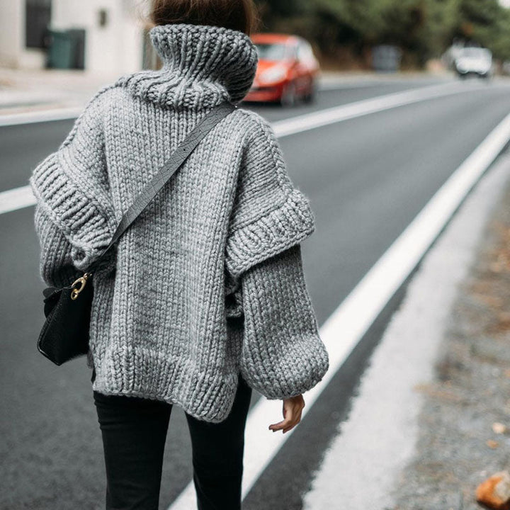 Sweater tejido a punto