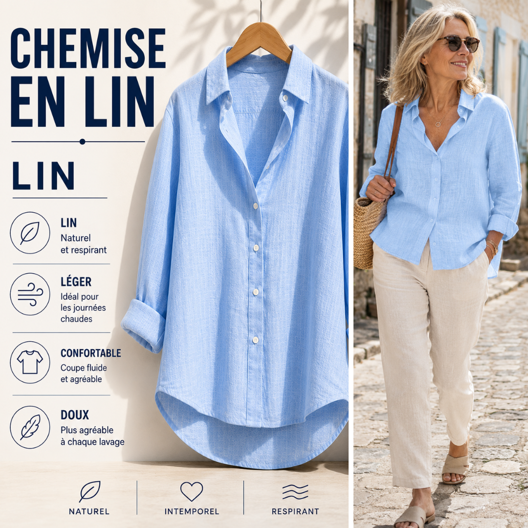 Aurore - Camisa de Lino Suave