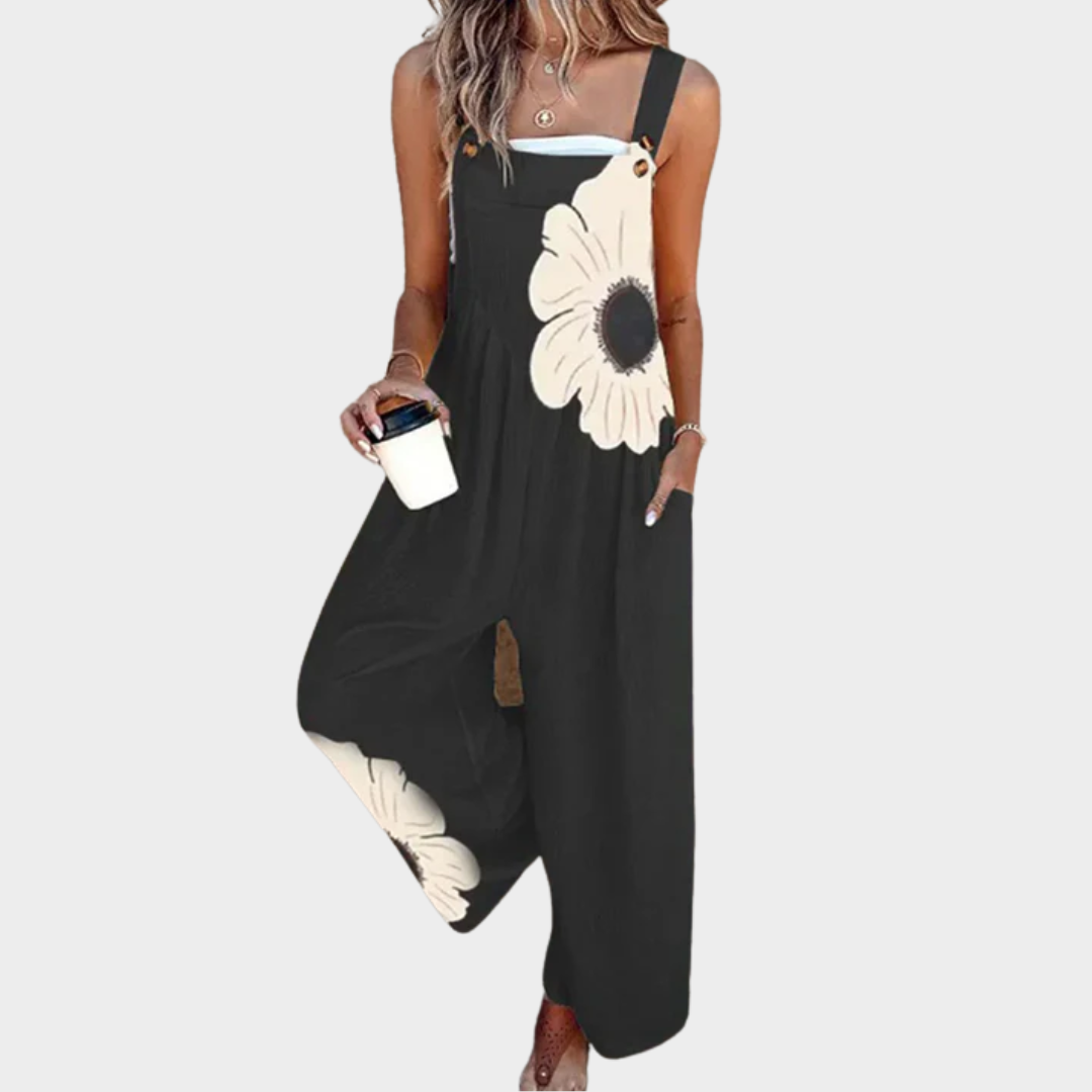 Peto Negro con Margarita Blanca Grande