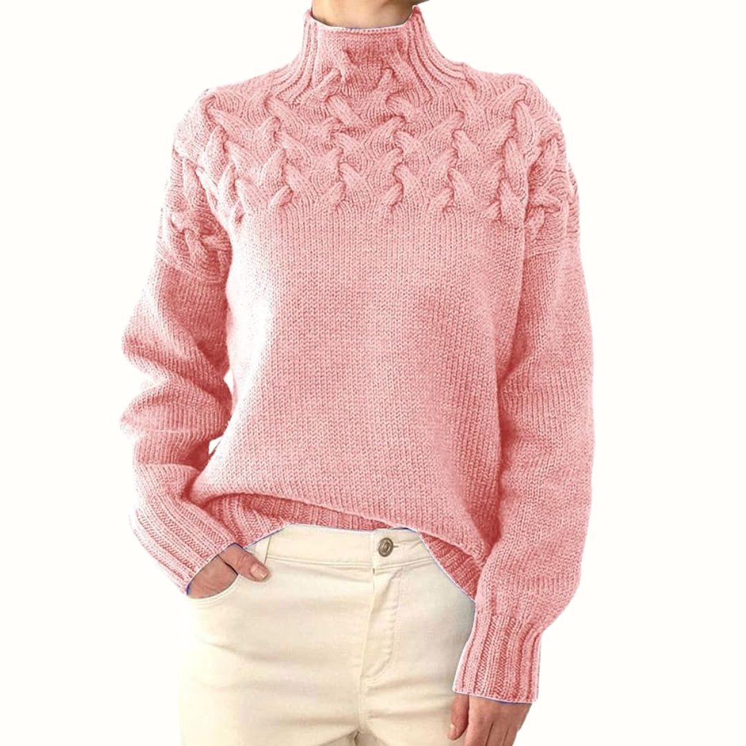 Loretta | Sweater Suave y Envolvente con Cuello Alto