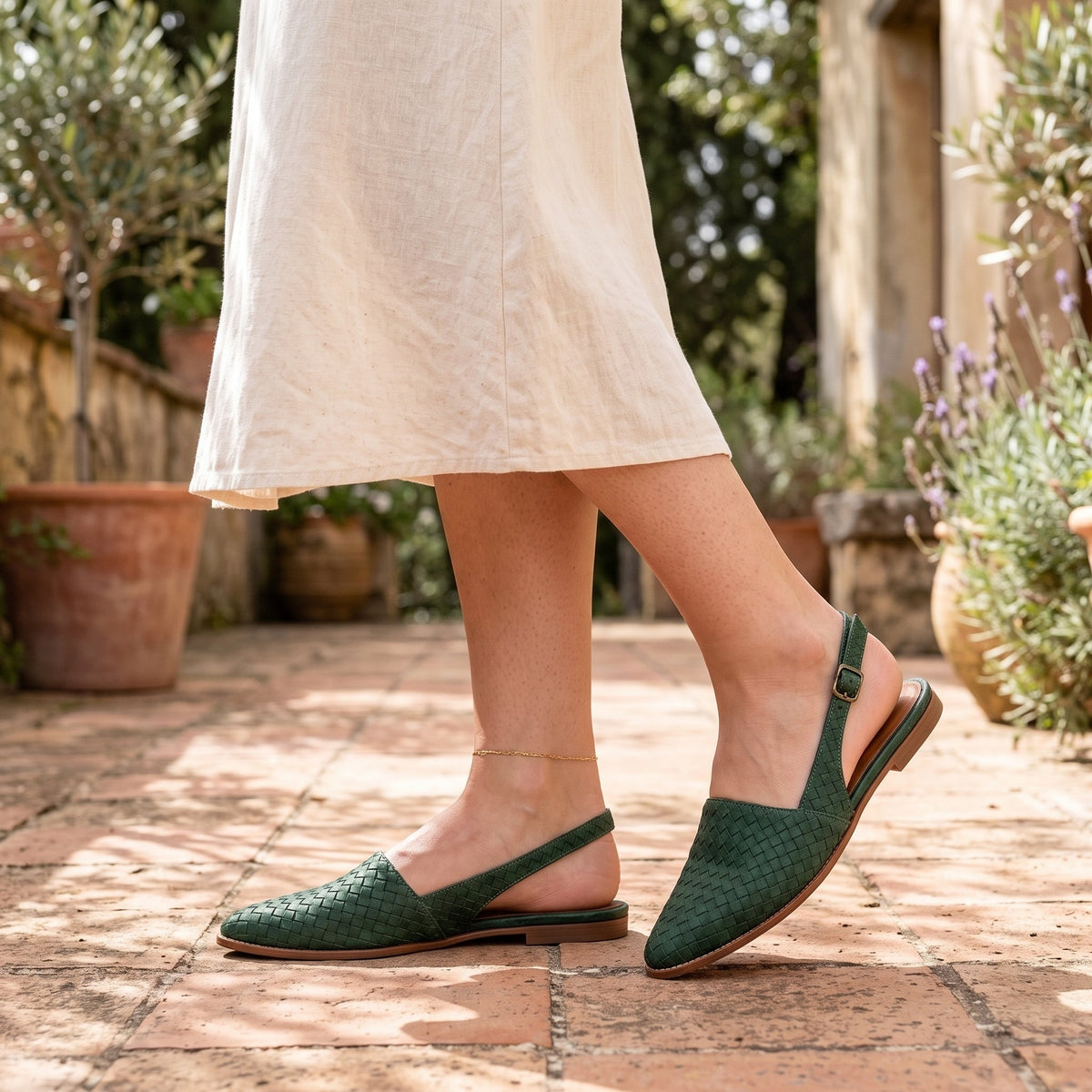 Teresa - Zapatos de Bailarina Trenzados