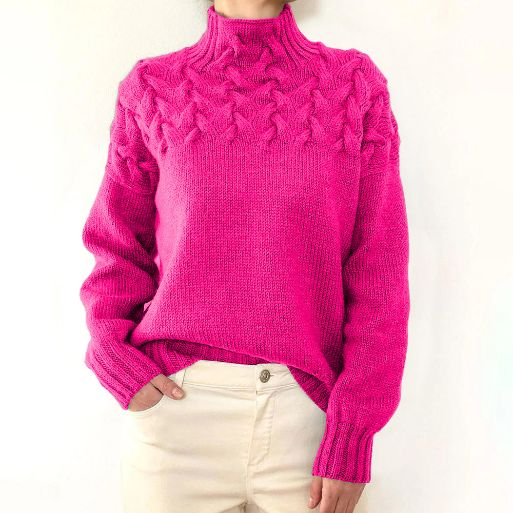 Loretta | Sweater Suave y Envolvente con Cuello Alto
