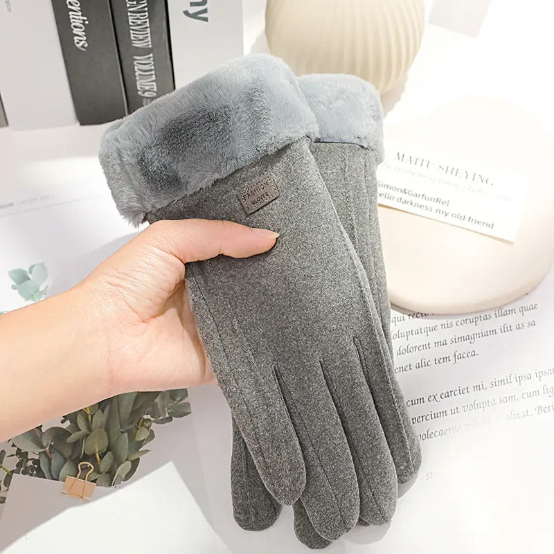 Bella | Guantes con Puño de Borreguito