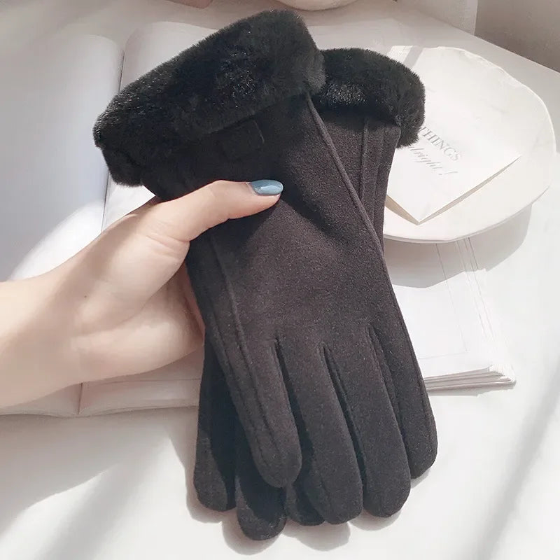 Bella | Guantes con Puño de Borreguito