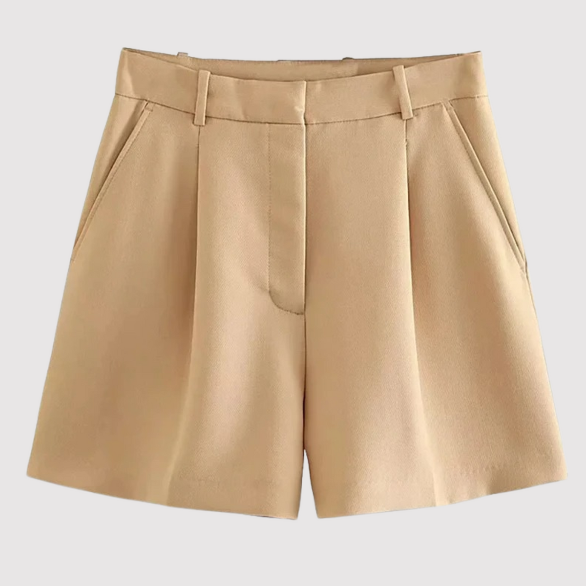 Pantalón Corto Rosa de Corte Clásico