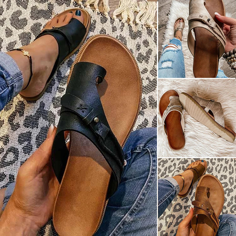 SANDALIAS ABIERTAS CON DISEÑO CLÁSICO Y SOPORTE TOTAL