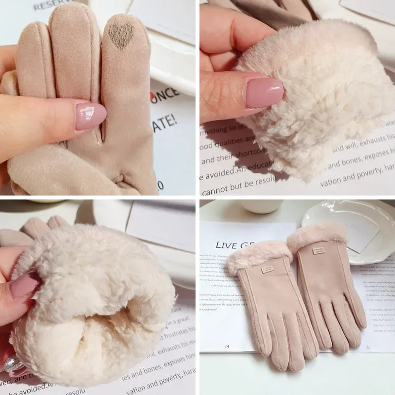 Bella | Guantes con Puño de Borreguito