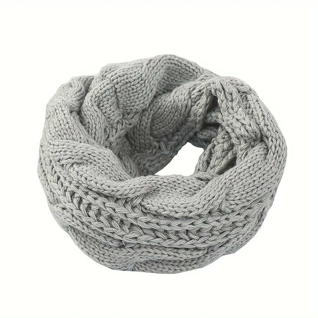 Clara | Cuello Infinito de Punto Trenzado