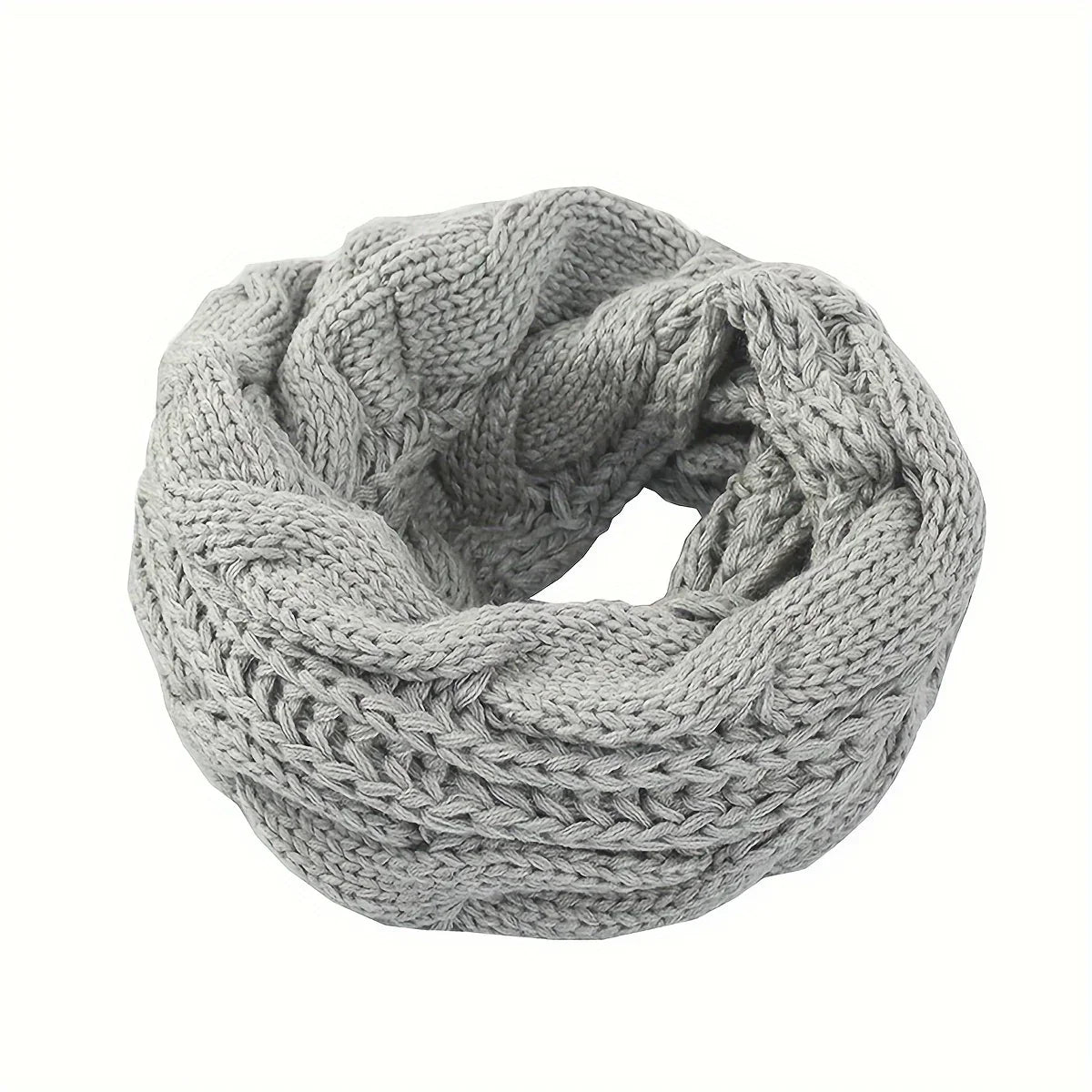 Clara | Cuello Infinito de Punto Trenzado