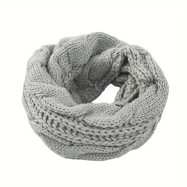 Clara | Cuello Infinito de Punto Trenzado