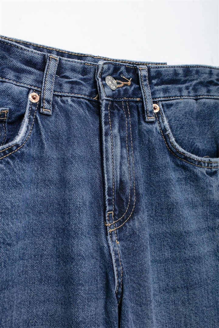Zoé | Jeans Bicolor de Pierna Ancha