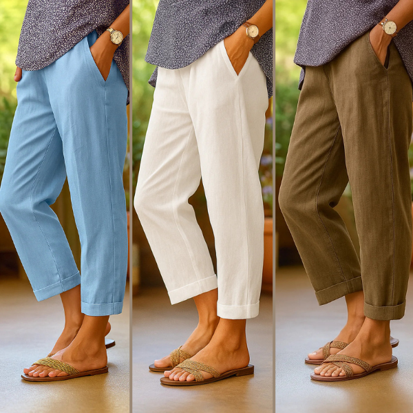 Sylara™ | Pantalones de Lino Frescos