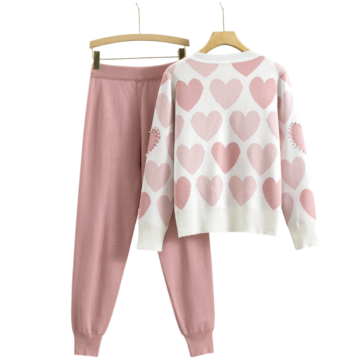 Edna | Conjunto de Punto con Corazones