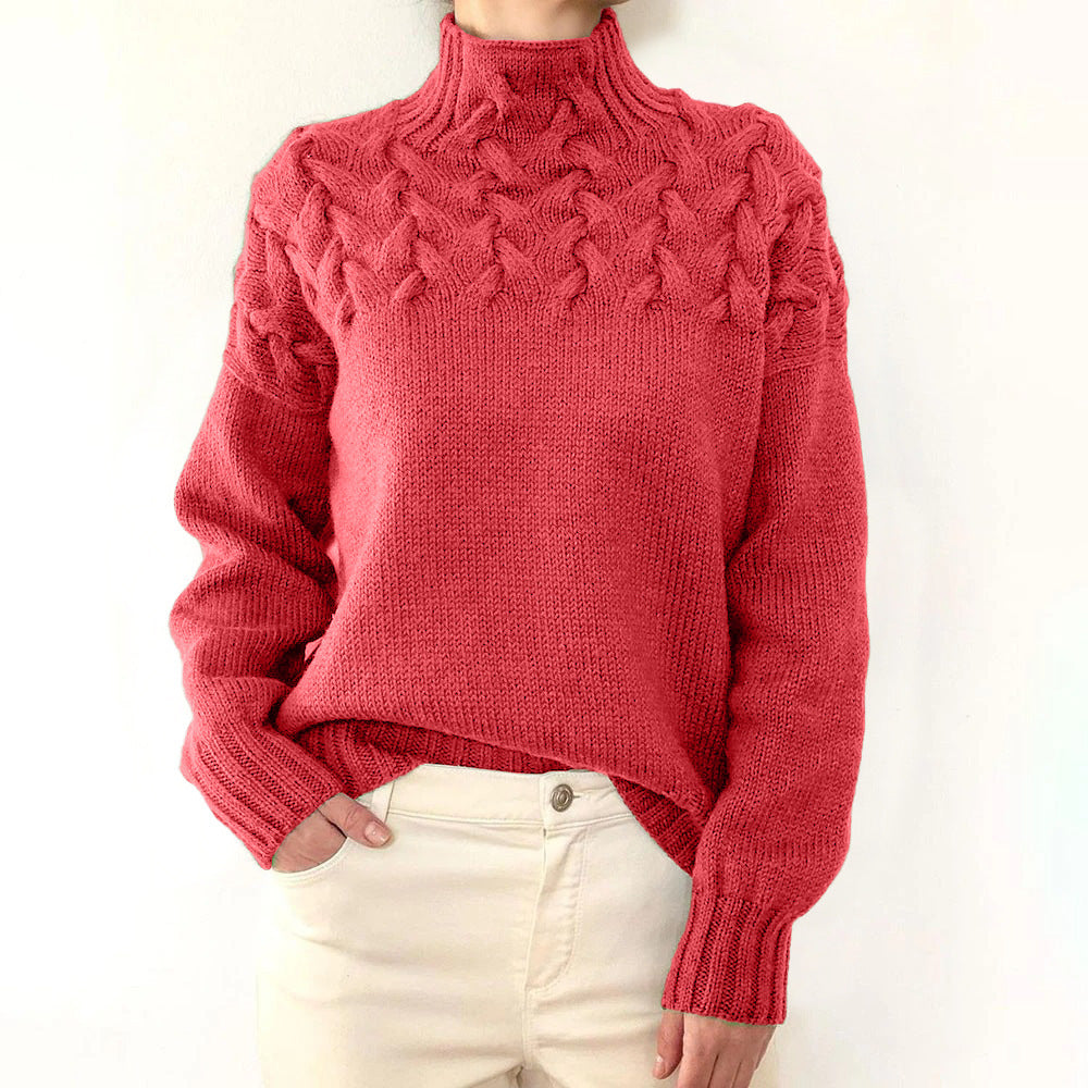 Loretta | Sweater Suave y Envolvente con Cuello Alto