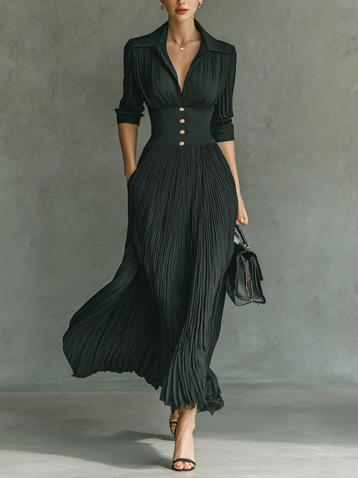 Maéline - Chic Ajustado Midi Dress