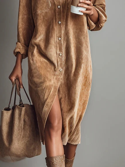 Aurovia - Vestido Chic con Falda Acampanada