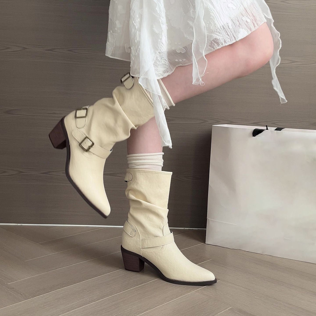 Margarida | Botas Casuales Elegantes de Tacón Medio