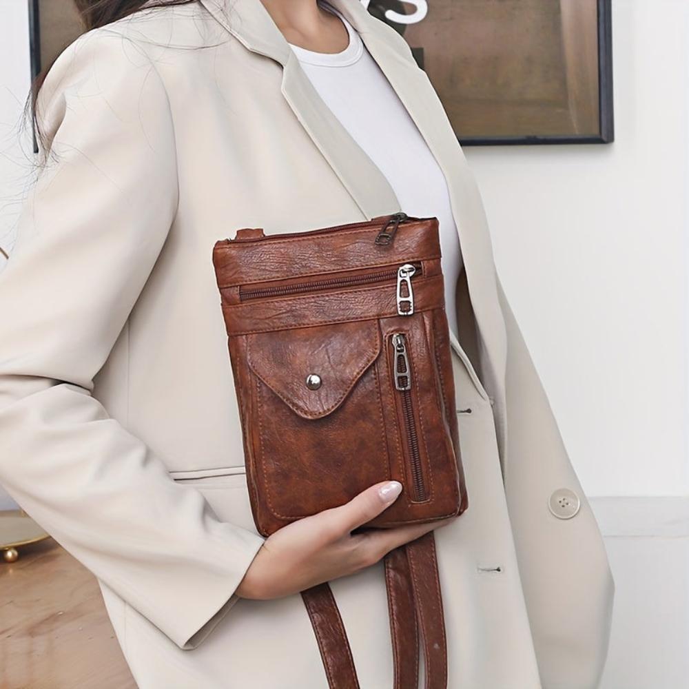 Celeste | Bolso bandolera de cuero